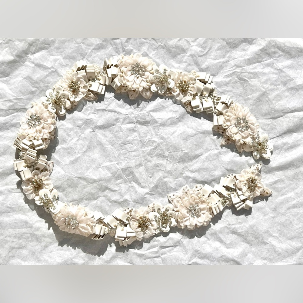 Gorgeous Legends by Ramona Keveza Beaded/Lace Belt for Wedding Dress.NWO…